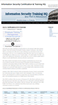 Mobile Screenshot of informationsecuritytraininghq.com